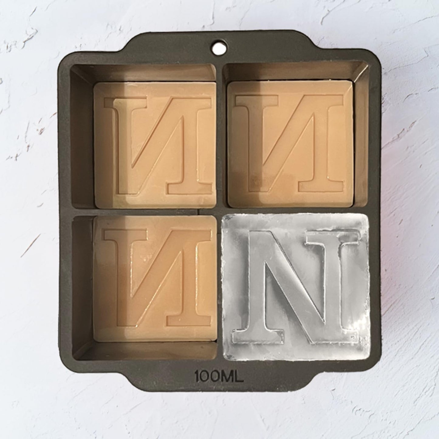 Letter G Monogram Ice Cube Mold Custom Ice Cube Mold 2 Inch Big Initials Silicone Ice Cube Tray Gifts for DAD Gifts for Him