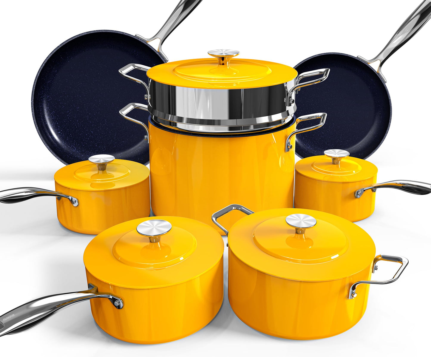 Nuwave Lux 13pc Forged Lightweight Nonstick Ceramic Cookware Set, PFAS-Free