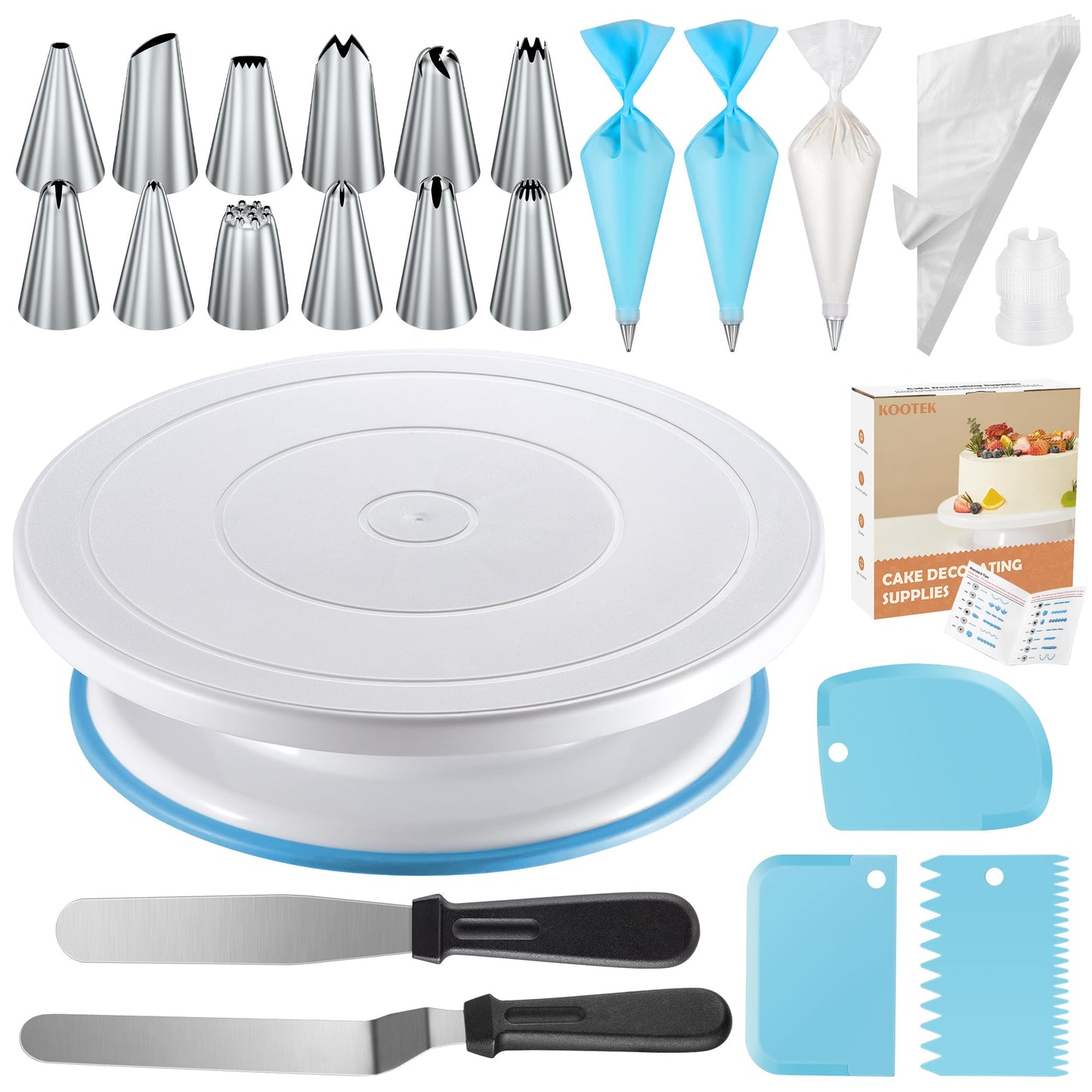 Kootek 158 Cake Decorating Kit Baking Supplies Tools for Beginners & Pros