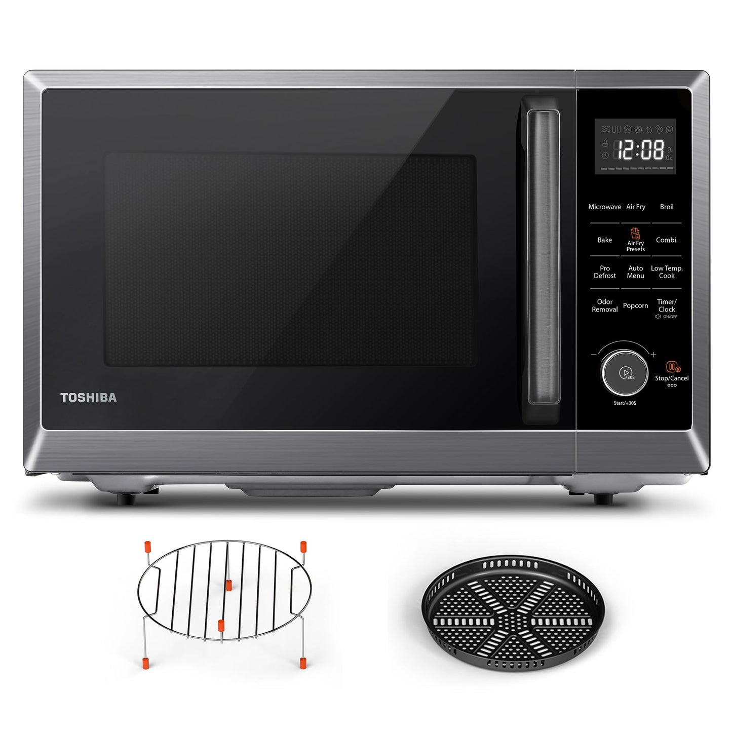 TOSHIBA Countertop Microwave Oven, 1.2 Cu.Ft, 1000W, Black