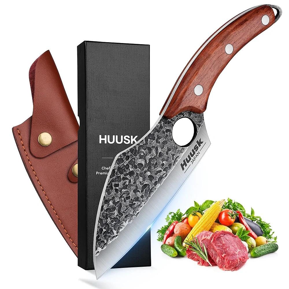Huusk Japanese Chef Knife Set with Gift Box, Gifts for Men, Dad