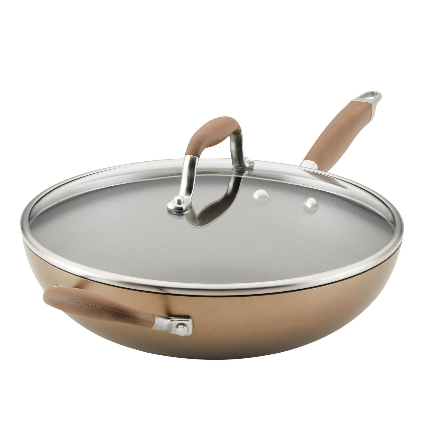 Anolon Advanced Home Nonstick Frying Pan with Helper Handle 14.5-Inch, Onyx