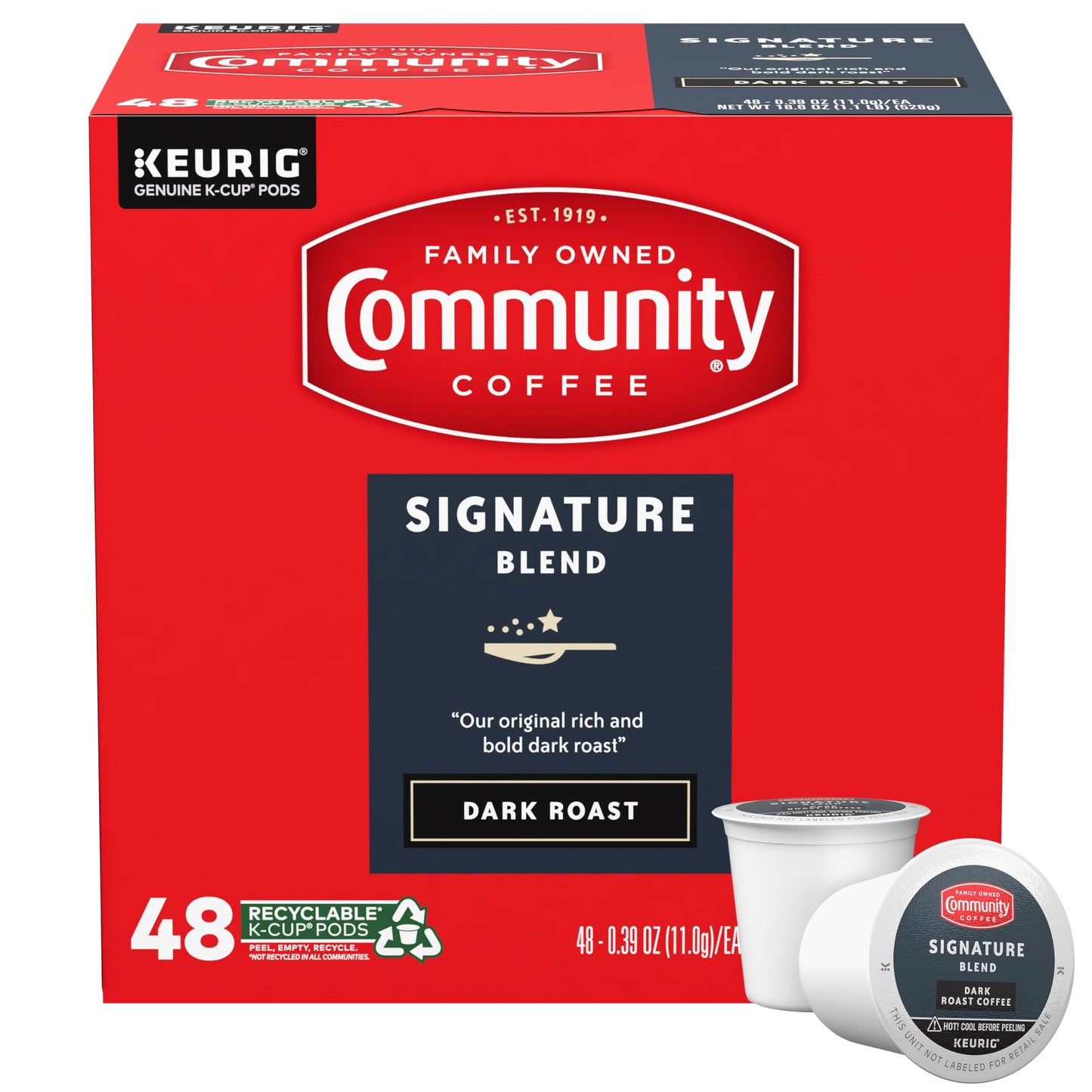 Community Coffee Grandma's Sugar Cookie Keurig K-Cup Pods, Limited Edition Holiday Flavor, Natural Ingredients, 10 Count (Pack of 6)