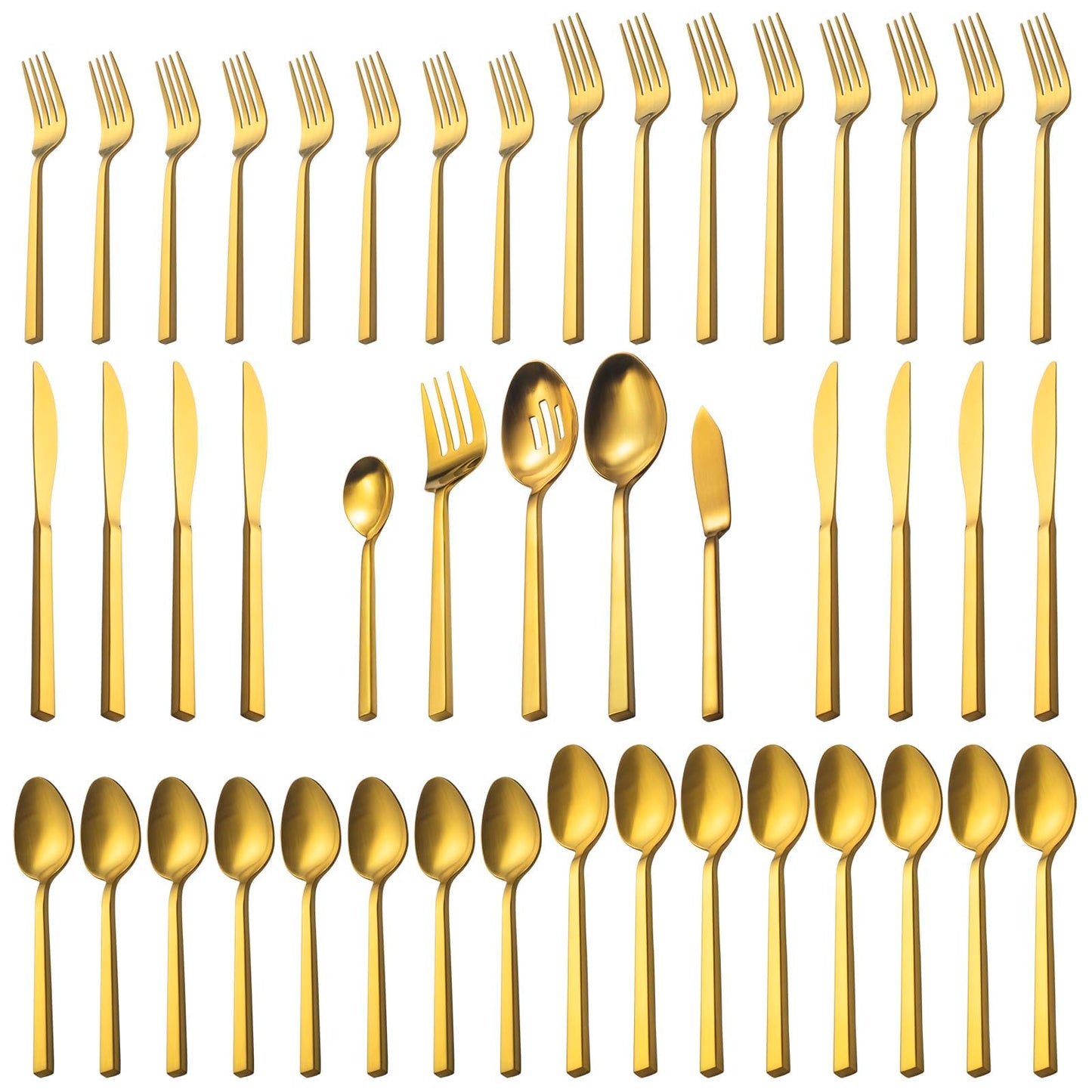 Alata Cube 20-Piece Forged Flatware Set, Service for 4, Mirror Finish