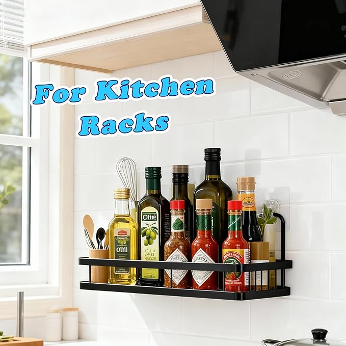12 Pack Shower Caddy Adhesive, Upgrade Thick Bath Toy Storage Shelf Replacements, Waterproof Adhesive Hooks Strips Hangers for Kitchen Racks, Bathroom Storage, Shower Basket & Soap Holder