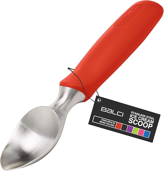BALCI Stainless Steel Ice Cream Scoop - Black