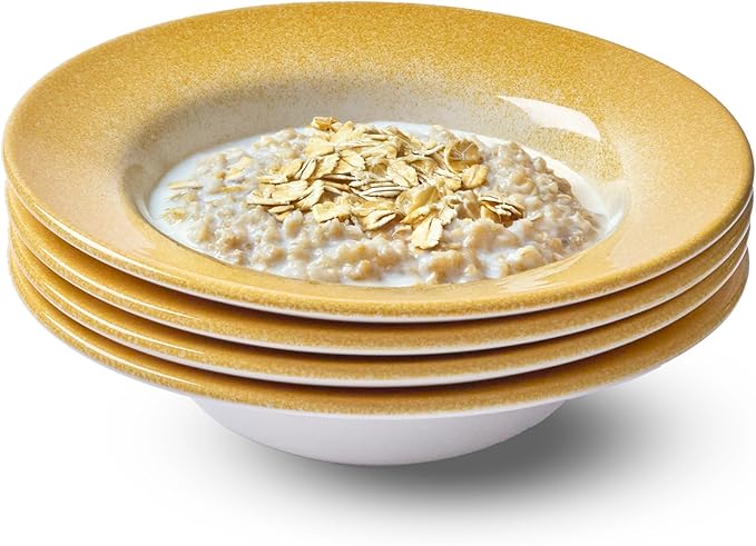 Portmeirion Potter's Mist Oatmeal Bowl - Red, Set of 4