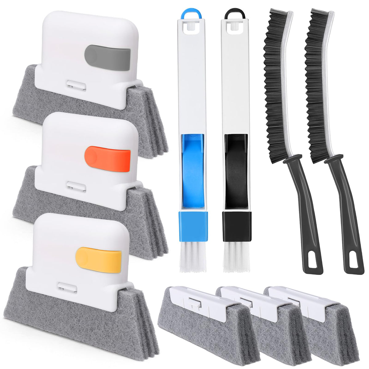 Palksky Window Track Cleaner Set, Window Groove Cleaning Brush Tools, 7 Pieces