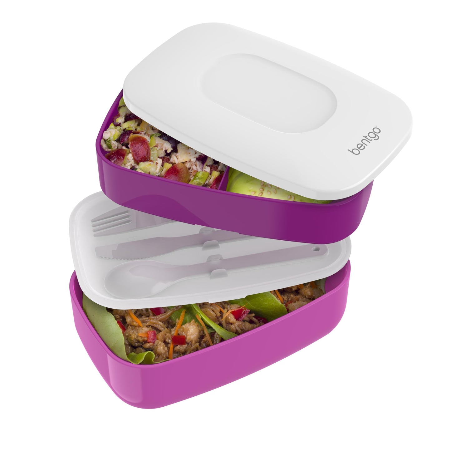 Bentgo Classic Stackable 3-Compartment Adult Bento-Style Lunch Box