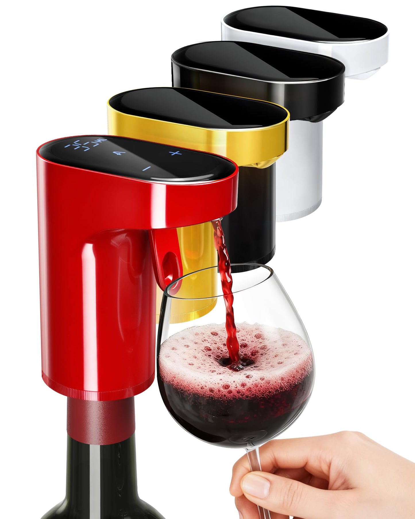 5 in 1 Wine Aerator Whiskey Dispenser,Liquor Decanter, Alcohol Pourer-Black