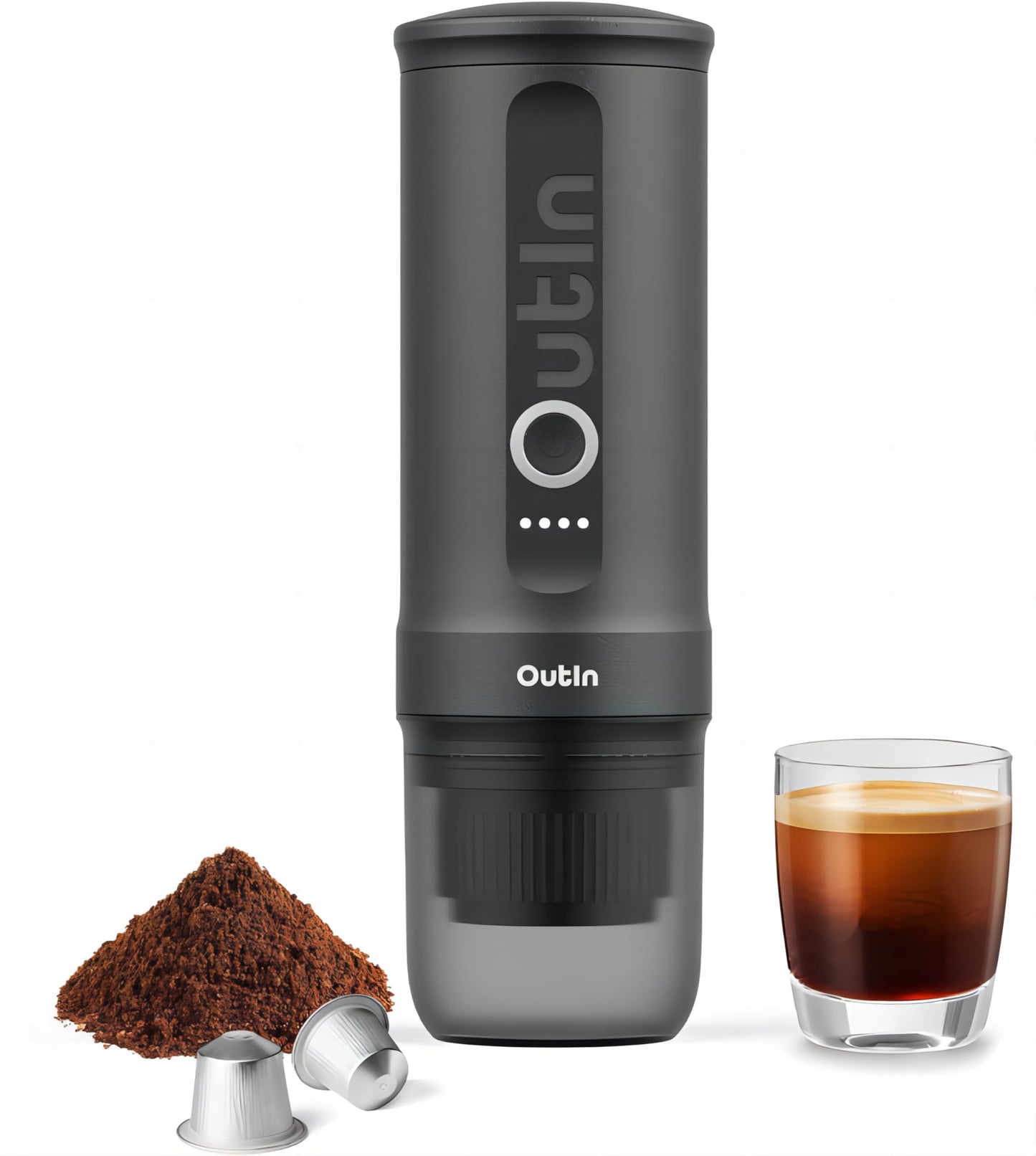 OutIn Nano Portable Electric Espresso Machine, Travel Coffee Maker