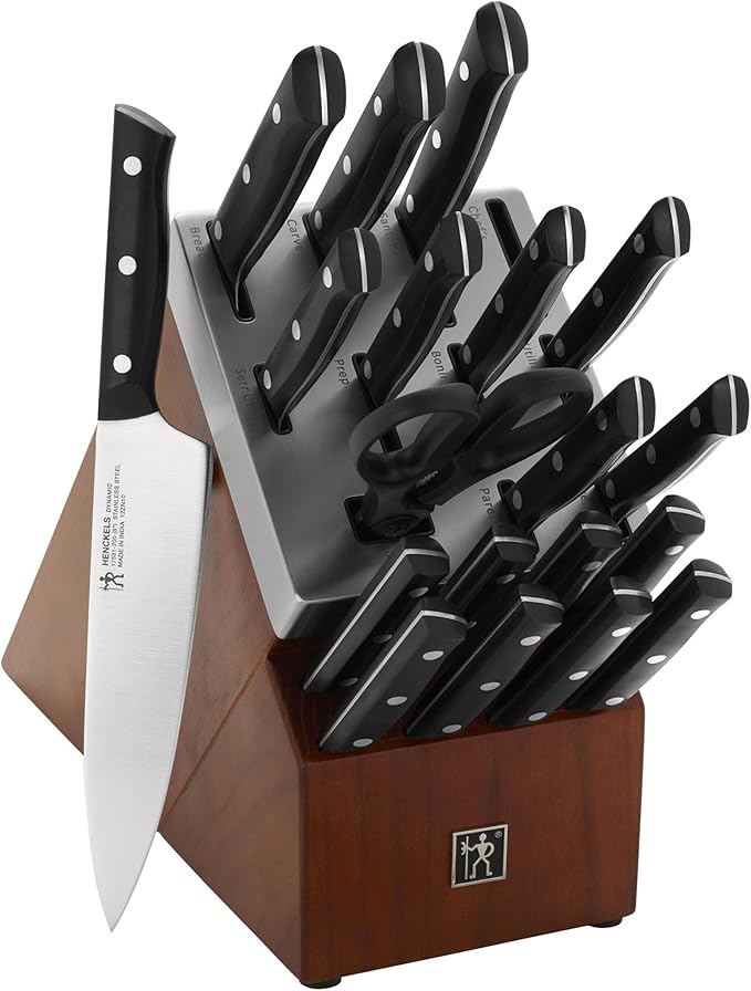 Henckels Dynamic 14-Pc Knife Block Set, Razor-Sharp German Engineered