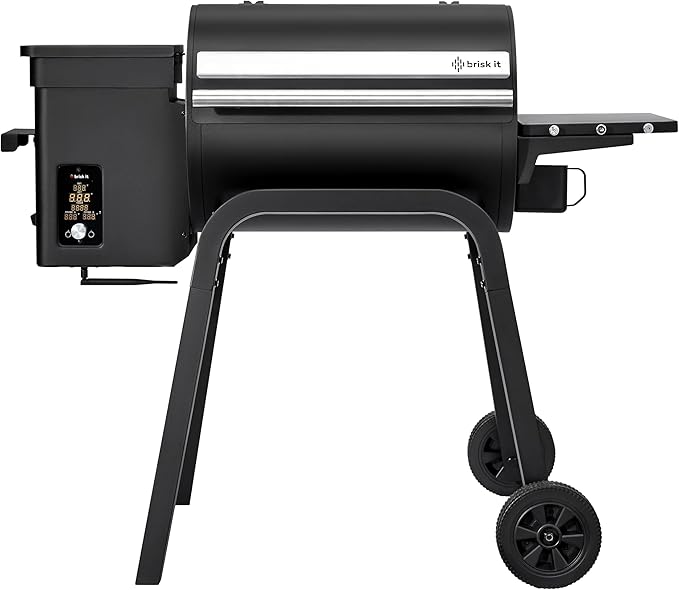 Brisk It Zelos-450 Wood Pellet Grill & Smoker, 450 Sq In, WiFi and A.I.