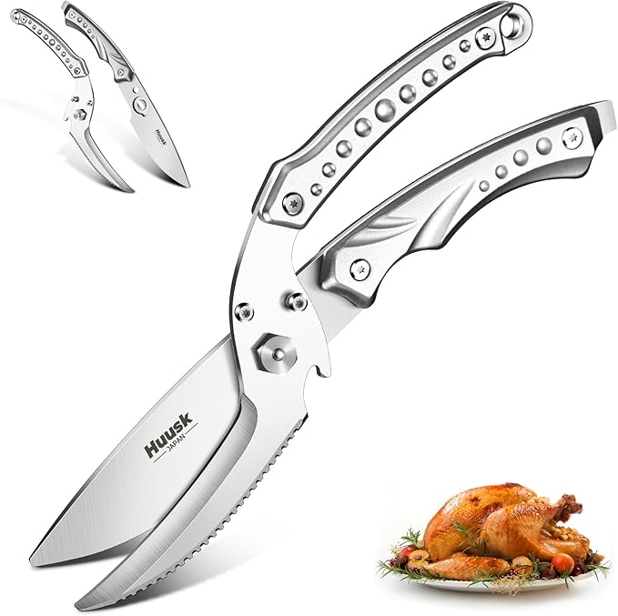 Huusk Kitchen Scissor for Food Detachable Heavy Duty Poultry Shear - Bronze