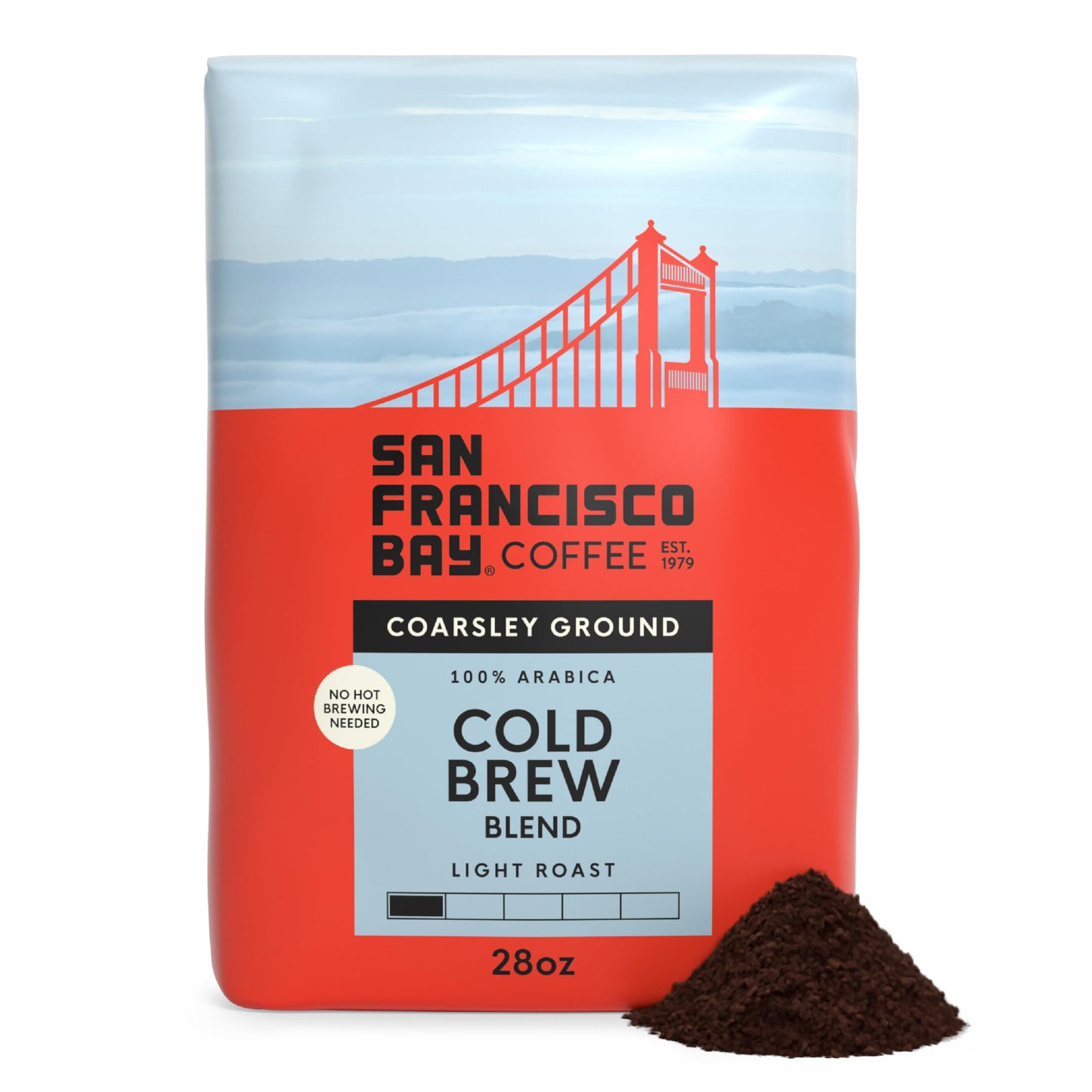 San Francisco Bay Coffee French Roast Ground Coffee, 28 oz bag