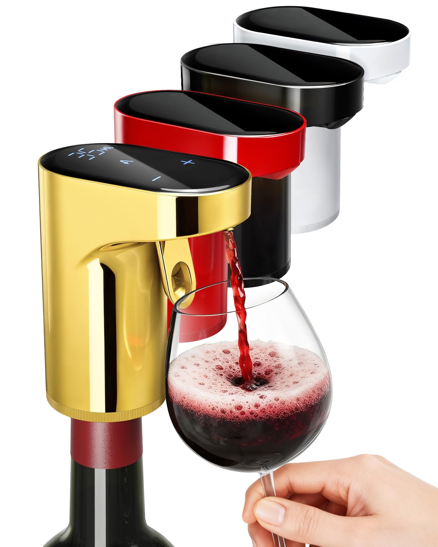 5 in 1 Wine Aerator Whiskey Dispenser,Liquor Decanter, Alcohol Pourer-Black