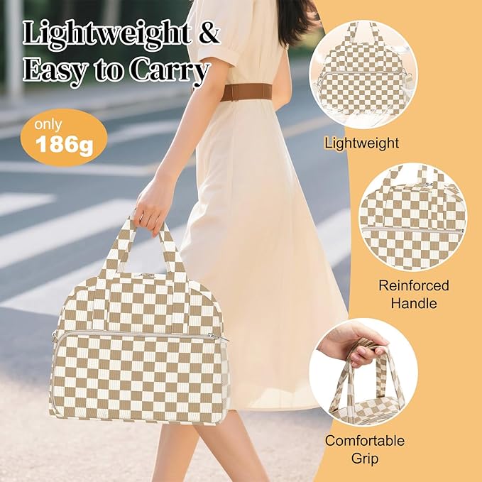 Coobiiya 12L Insulated Lunch Bag for Women & Men, Reusable Corduroy Lunch Tote, Large-Capacity Lunch Box with Leak-Resistant Liner