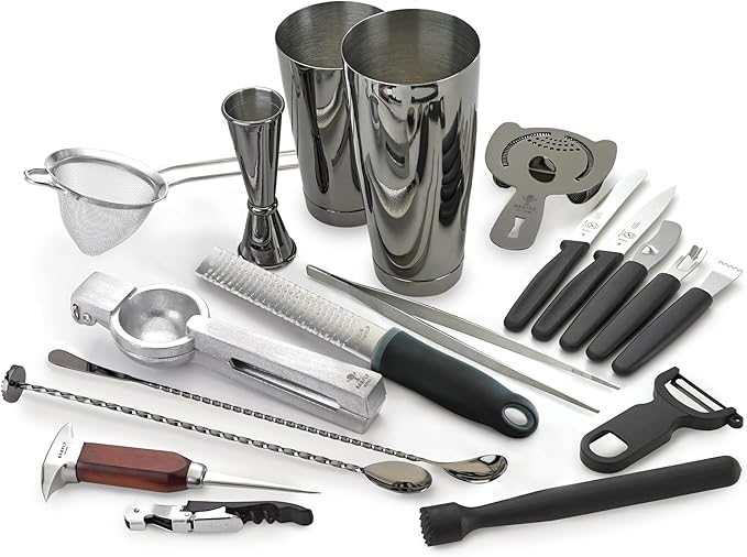 Barfly Cocktail Set, 12-Piece Deluxe, Stainless