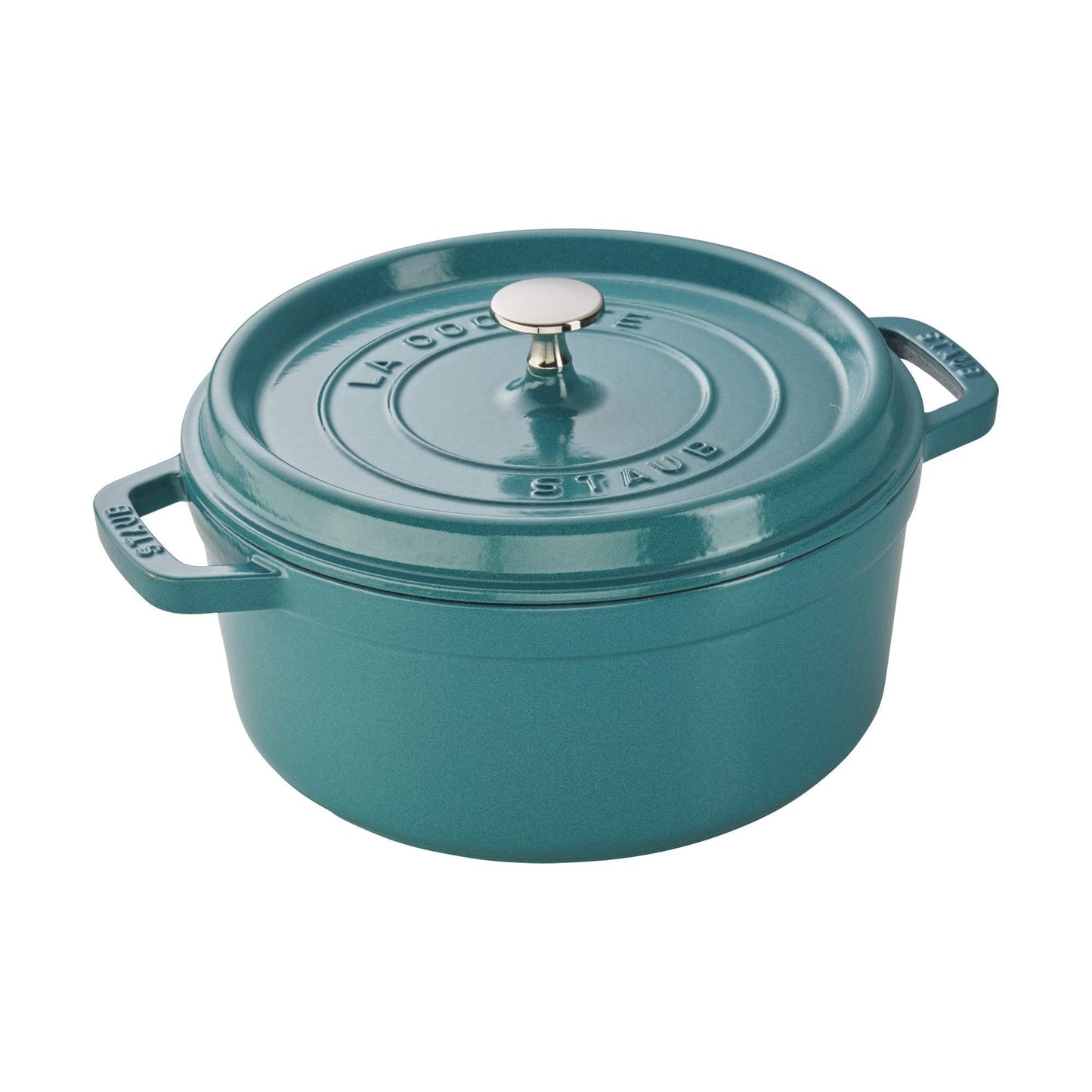 Staub Cast Iron 5.5-qt Round Cocotte - White Truffle, Made in France