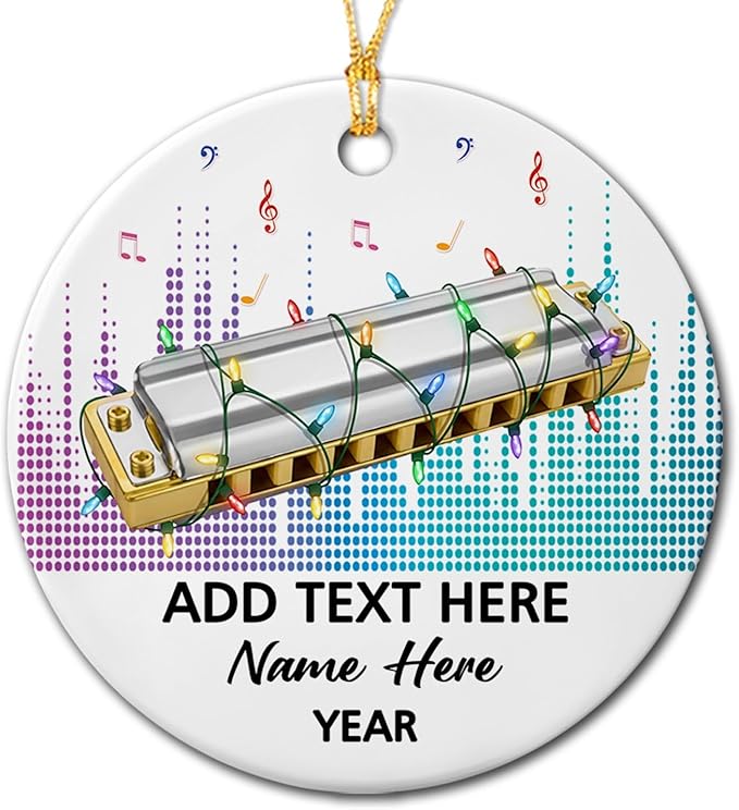 Personalized Drum Set Ceramic Christmas Ornament 2026, Customized Text Year Name Drummer Keepsake Ornaments Gift for Women Men Friend Daughter Son, Drumming Drum Set Ceramic Ornament for Appreciation
