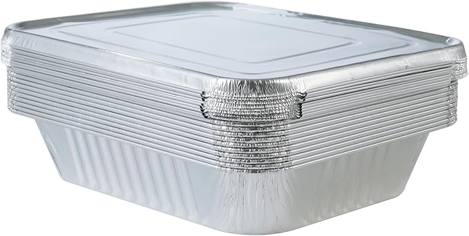 Waytiffer 20pack Aluminum Pans,9x13 Disposable Half Size Foil Pans