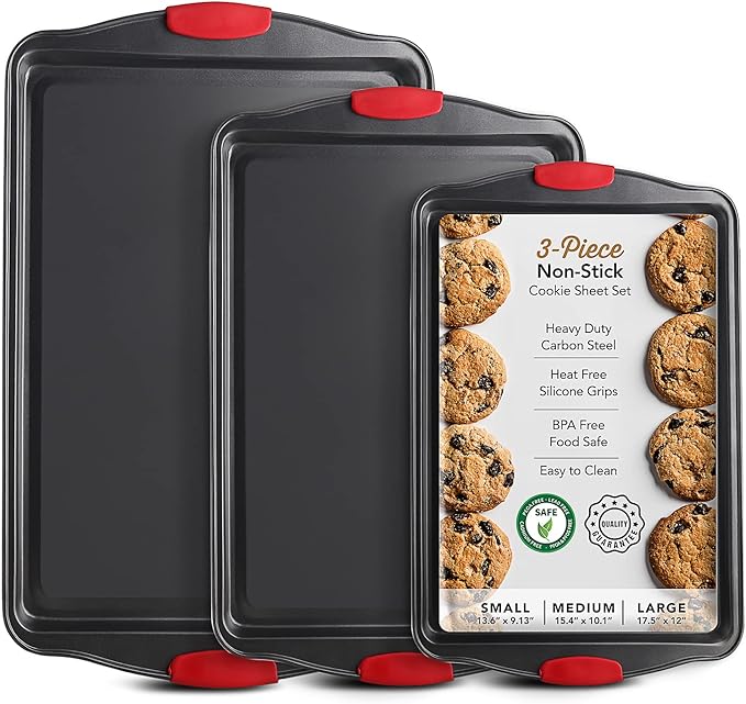 Eatex Baking Sheet Set, 15 Piece Baking Pans Set, Cookie Sheets for Baking