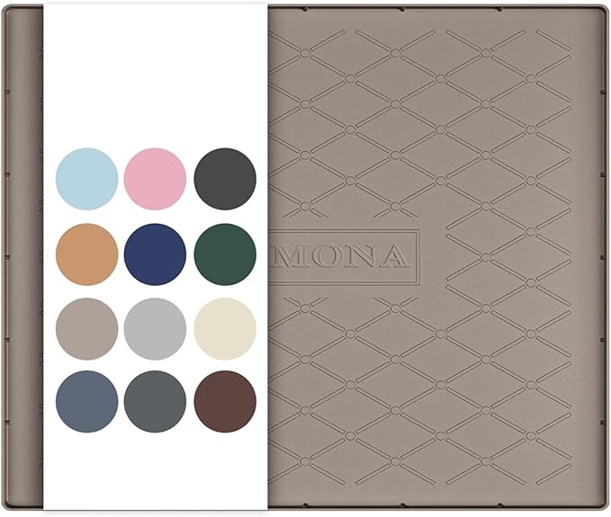 URMONA 25" x 19" Waterproof Silicone Mat in Multiple Sizes & Colors, Under Sink Mat for Kitchen & Bathroom, Pet Food Pad for Dogs & Cats, Kitchen Cabinet Liner, Multi-Purpose for Storage(Beige)