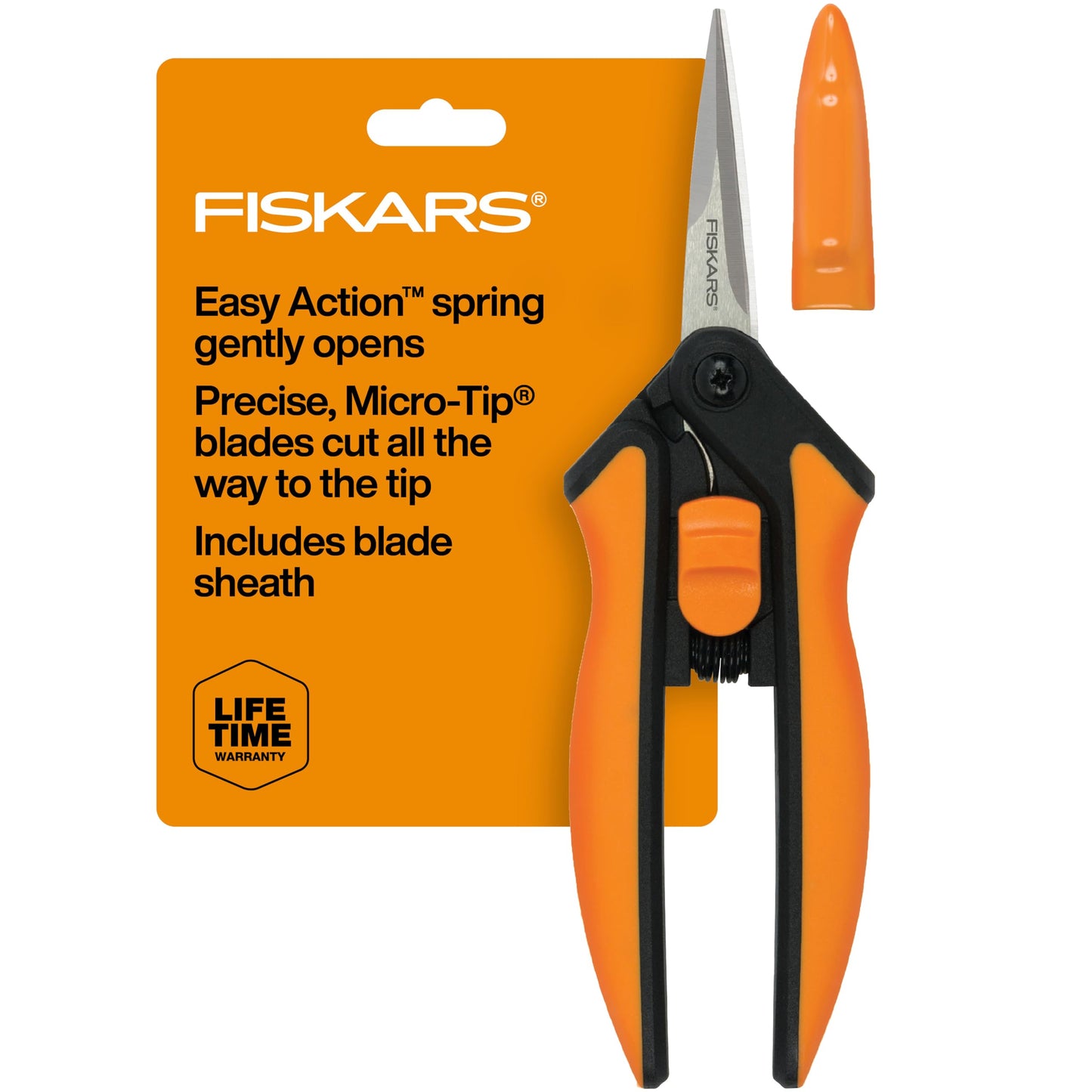 Fiskars 6" Non-Stick Pruning Snips, Resin-Resistant Garden Scissors, 2-Pack
