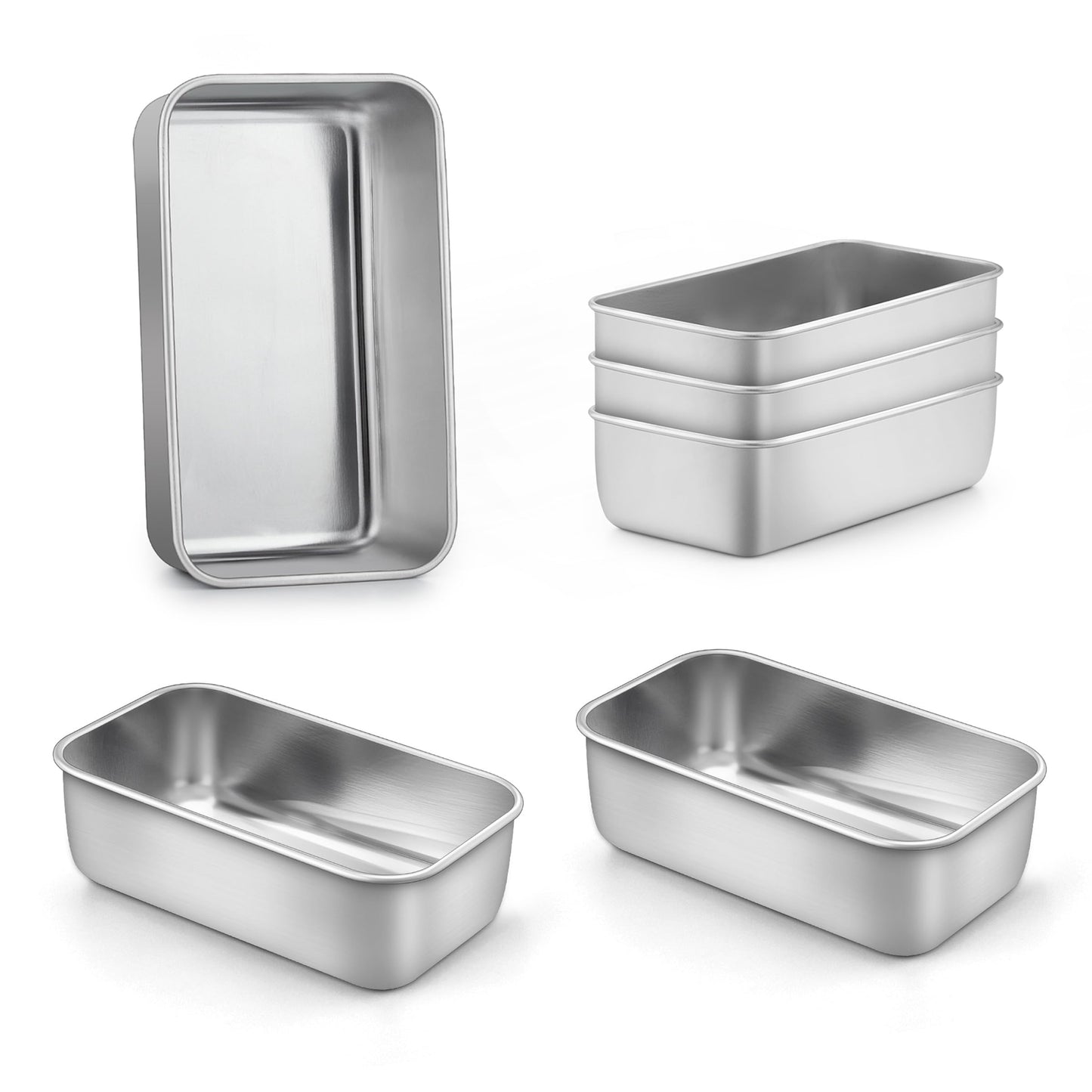 LIANYU Bread Loaf Pans Set of 4, 1 Large (12x5 Inch) & 3 Medium (9x5 Inch)