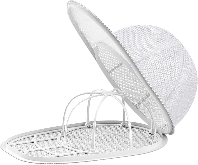 Hat Washer Cage Hat Cleaner for Baseball Caps Fit for Adults and Kids Hats, White