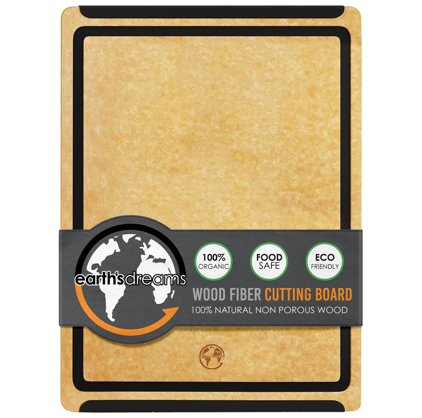 Earth's Dreams Composite Wood Cutting Board Set of 3, Built In Juice Groove