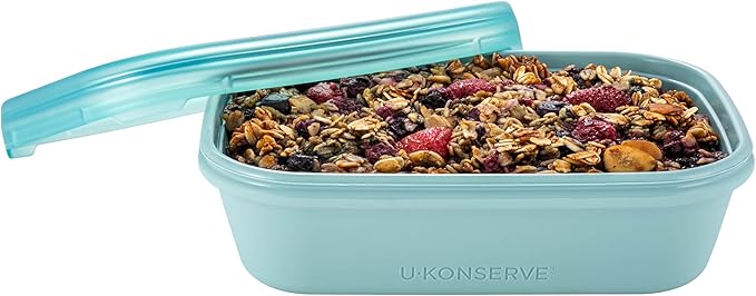 U-Konserve Platinum Silicone Food Container Bento Box 8 oz Night Harvest