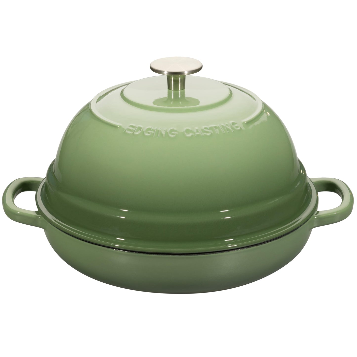 EDGING CASTING Enameled Cast Iron Dutch Oven Pot with Lid, Round Bread Oven for Homemade Sourdough Bread Baking, 6 Quart, Slateblue