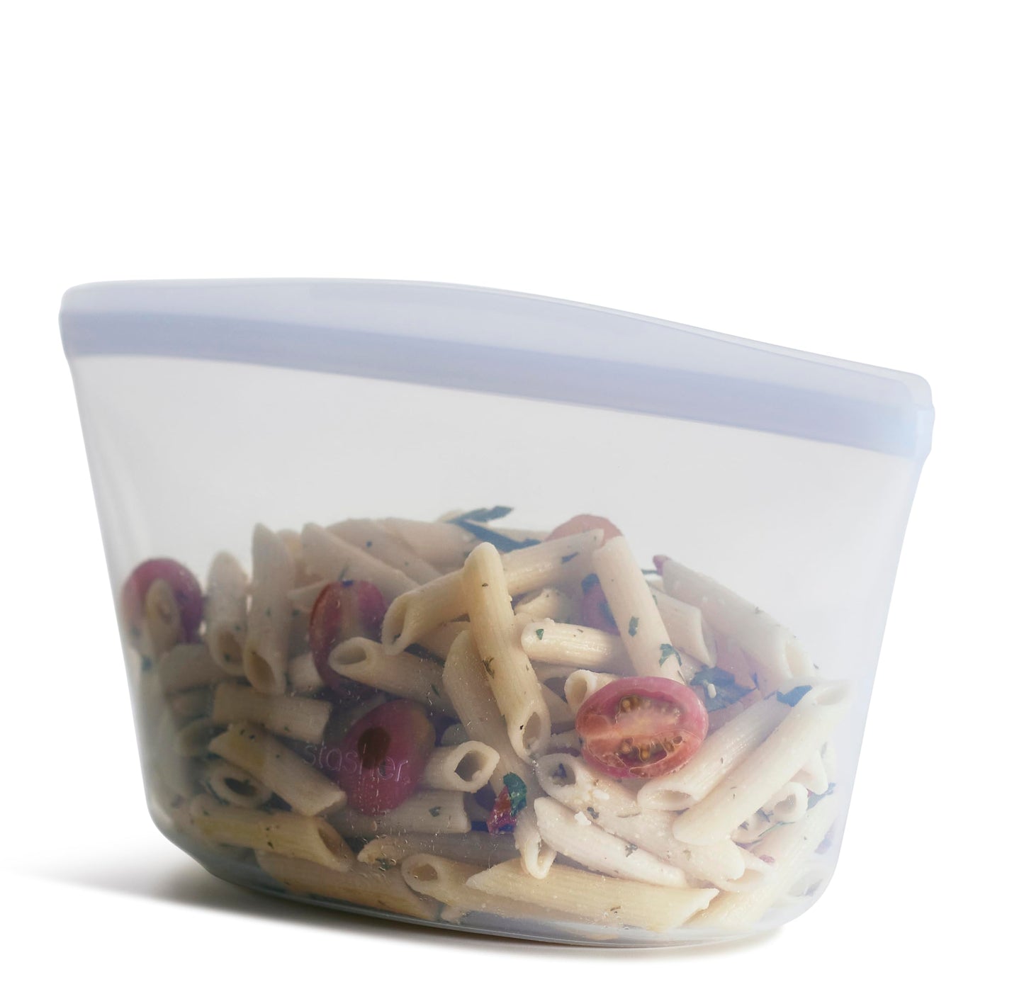 Stasher Silicone Reusable Storage Bag, 2-Cup Bowl, Reusable Freezer Bag, Microwave, Dishwasher, Oven Safe, Sous Vide, Lunch Containers, Eco Friendly, Food Storage Bags, Snack Bags, 16 oz, Lavender