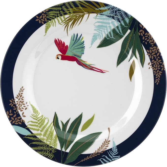 Portmeirion Sara Miller Parrot Salad Plate - Set of 4