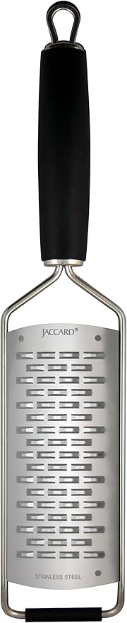 Jaccard Fine Grater, Rasp-Style Stainless-Steel Hand Grater with MicroEdge Technology, 1.5 x 1 x 16 inches