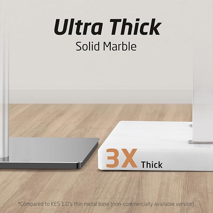 KES Standing Towel Rack with Marble Base, 37" H (Equal Height) Free Standing Towel Racks for Bathroom Floor, Fits Large Bath Towel, 18/8 Stainless Steel Polished Finish, BTH229