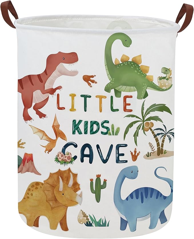 Kids Laundry Basket Dinosaur Hamper for Nursery Boy and Girl Cute Kids Toys Storage Bin Organizer Room Decor for Home(Dinosaur)