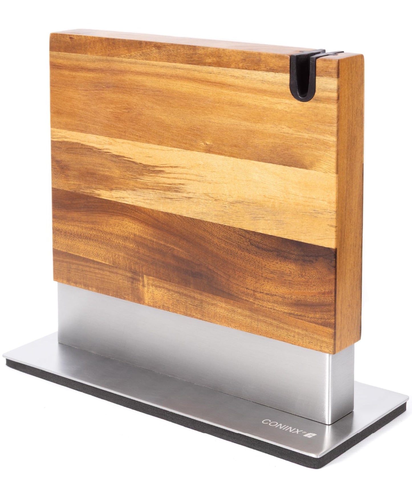 Magnetic Knife Block Without Knives By Coninx - Magnetic Knife Holder for Safe, Clean & Tidy Knife Storage - Bamboo Knife Rack Magnetic Stand for Cooking Utensils & More - Elegant Magnetic Knife Rack