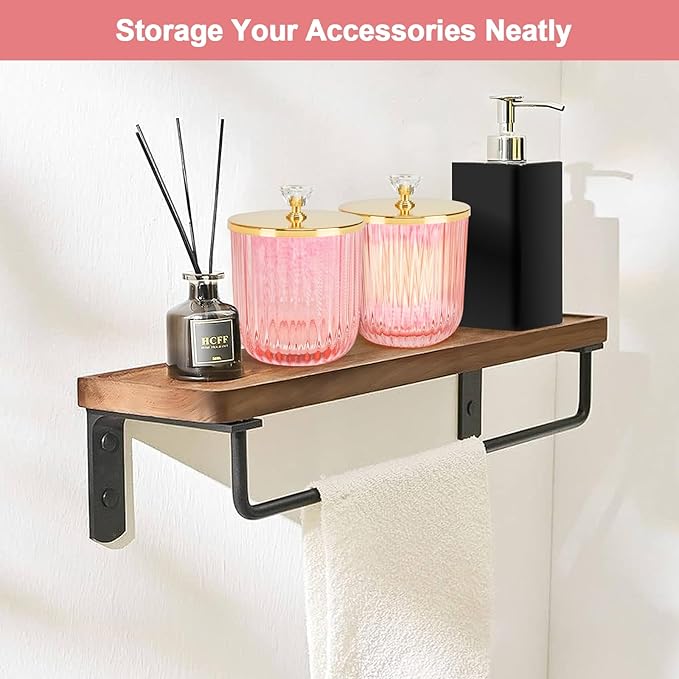 2PCS Qtip Holder Dispenser Set, Cute Glass Apothecary Jars with Lid, Pink Cotton Ball Pad Round Container Holders and Vanity Canister Storage Jar for Makeup Sponges, Floss, Hair Accessories