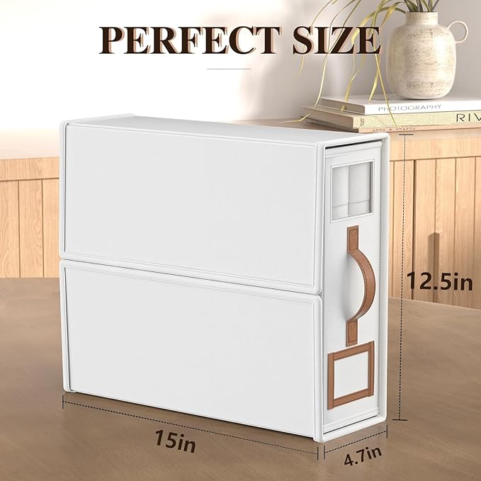 6 Pack Foldable Bed Sheets Set Organizers and Storage(King & Queen Size),Linen Fabric Closet Organizers with Window,Folding Bedding Storage Box for Bedsheets and Pillow Cube Organizer-White