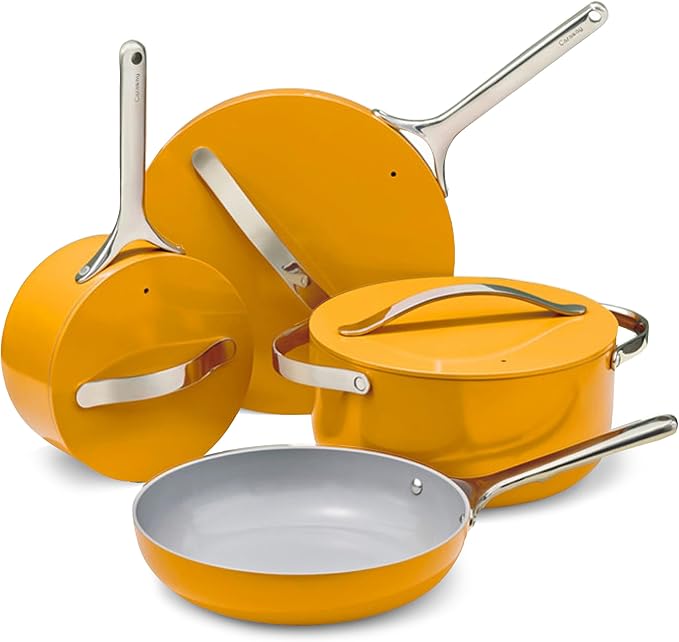 Caraway 16-Piece Deluxe Non-Stick Ceramic Cookware Set