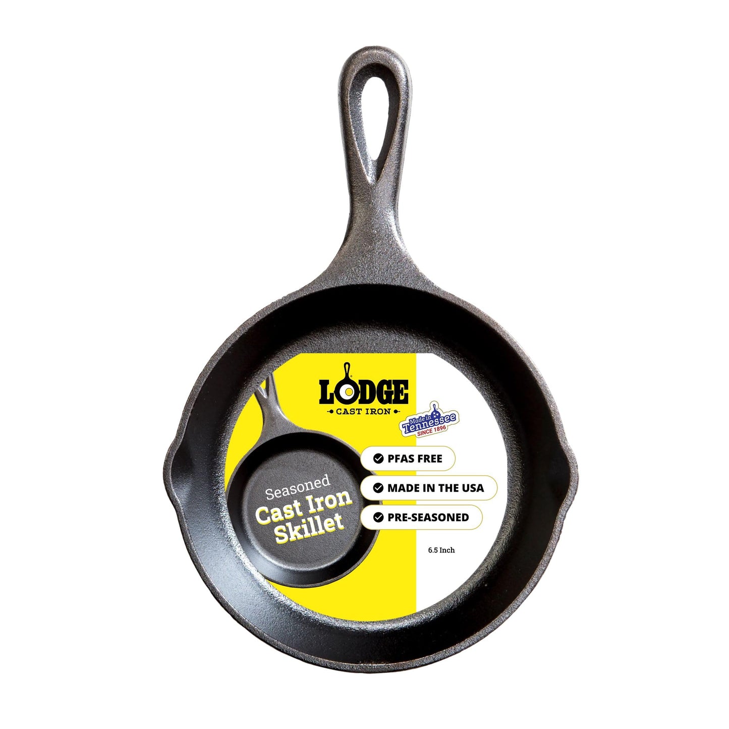 Lodge Pre-Seasoned Cast Iron Skillet, PFAS-Free, 13.25 Inches