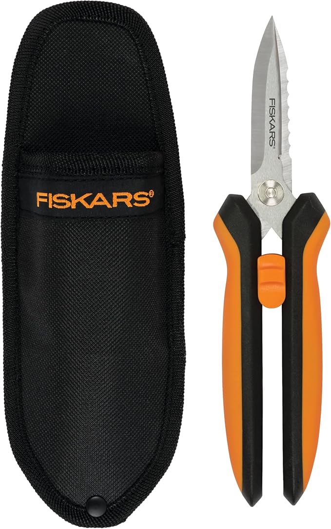 Fiskars 9" 7-in-1 Heavy-Duty Garden Scissors Multi-Tool with Sheath