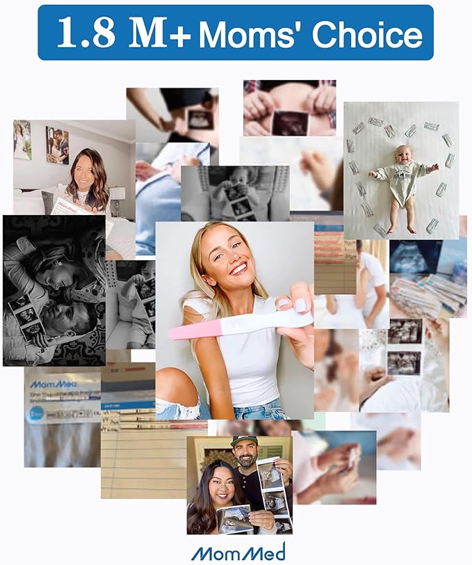 MomMed 15 Ovulation Test Strips and 5 Pregnancy Test Strips Combo Kit,Pregnancy Tests and Ovulation Predictor Kit,Accurately Track Ovulation and Detect Early Pregnancy