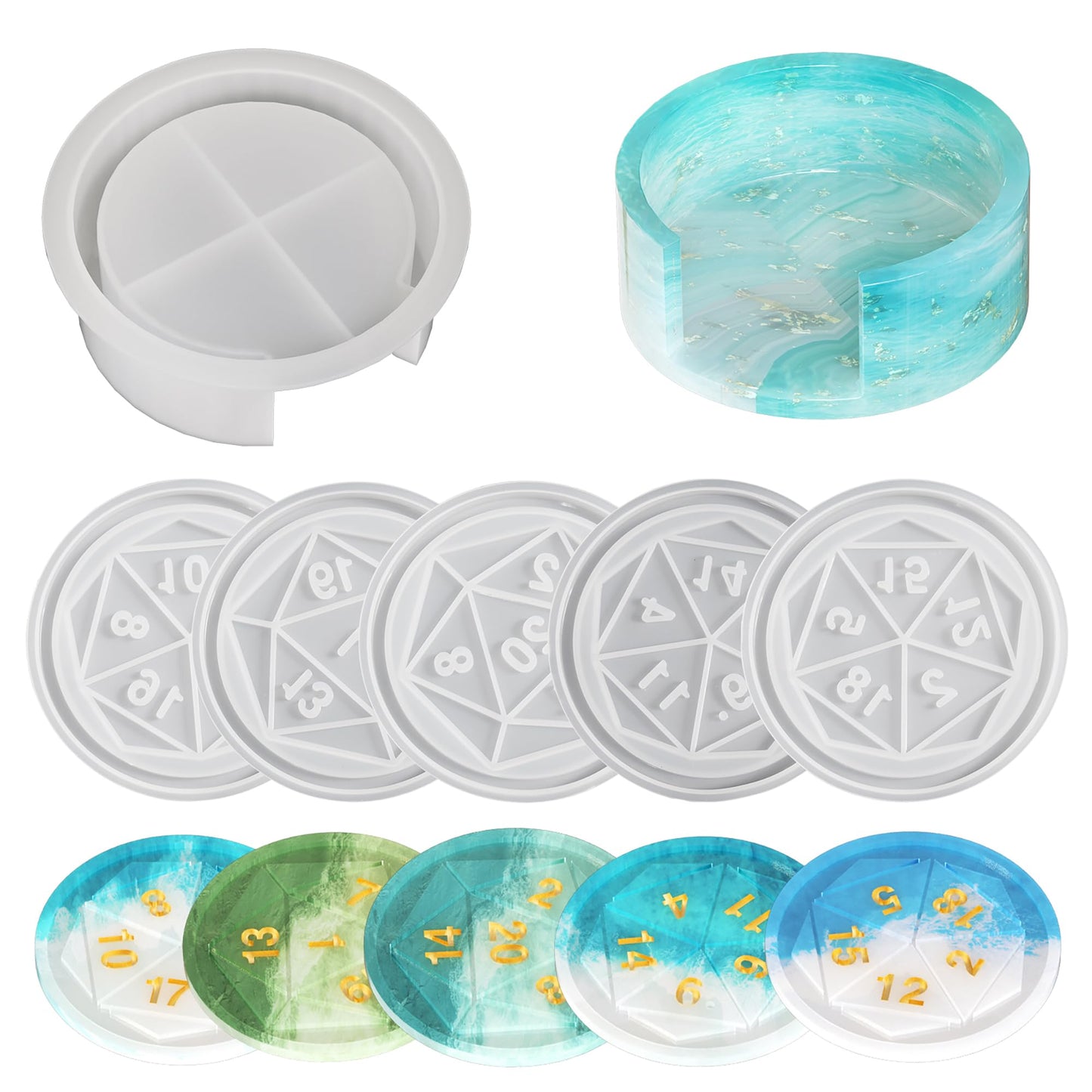 Resin Casting Mold Resin Making Molds Silicone Mold for Candle Home Decorate Mold 3D Animal Mold Candle Making Mold (Animal-Column-Bear)