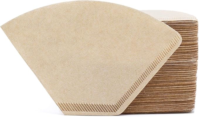 Segarty #1 Coffee Filters Cone, 200 Count Pack Size 1-2 Cup Natural Unbleached Brown Paper Filter Disposable Pour Over Maker Basket Papers Dripper for Most Brewer Machine for Home, Office, Cafetera