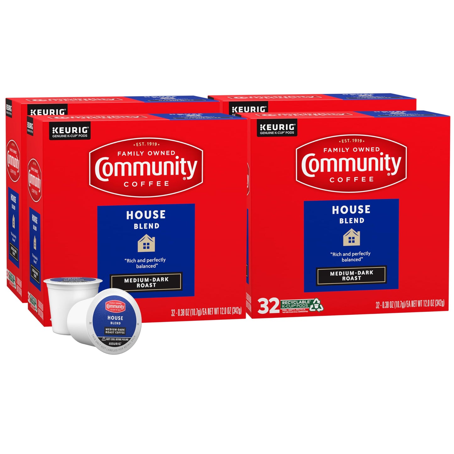 Community Coffee Grandma's Sugar Cookie Keurig K-Cup Pods, Limited Edition Holiday Flavor, Natural Ingredients, 10 Count (Pack of 6)