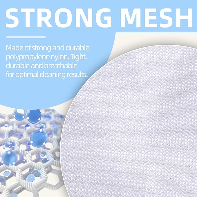 Mesh Laundry Bags, Mesh Wash Bags Durable Mesh Structure with Strong Zipper, Suitable for Underwear, Delicate Clothes, Pants, Shoes (Small Fine Mesh, XS+S+M+L(10*12in+12*16in+16*20in+20*24in)