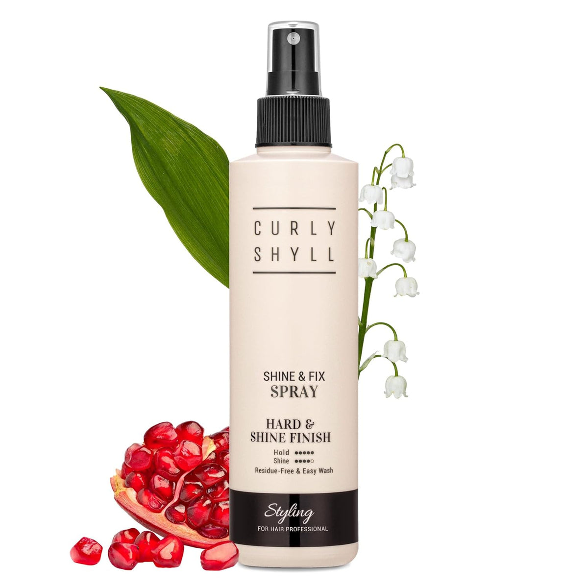 Shine & Fix Spray | High Hold Hair Spray | Clean-Finish Mist Type Styling Spray | Non-Sticky, Fast-Drying | 240ml